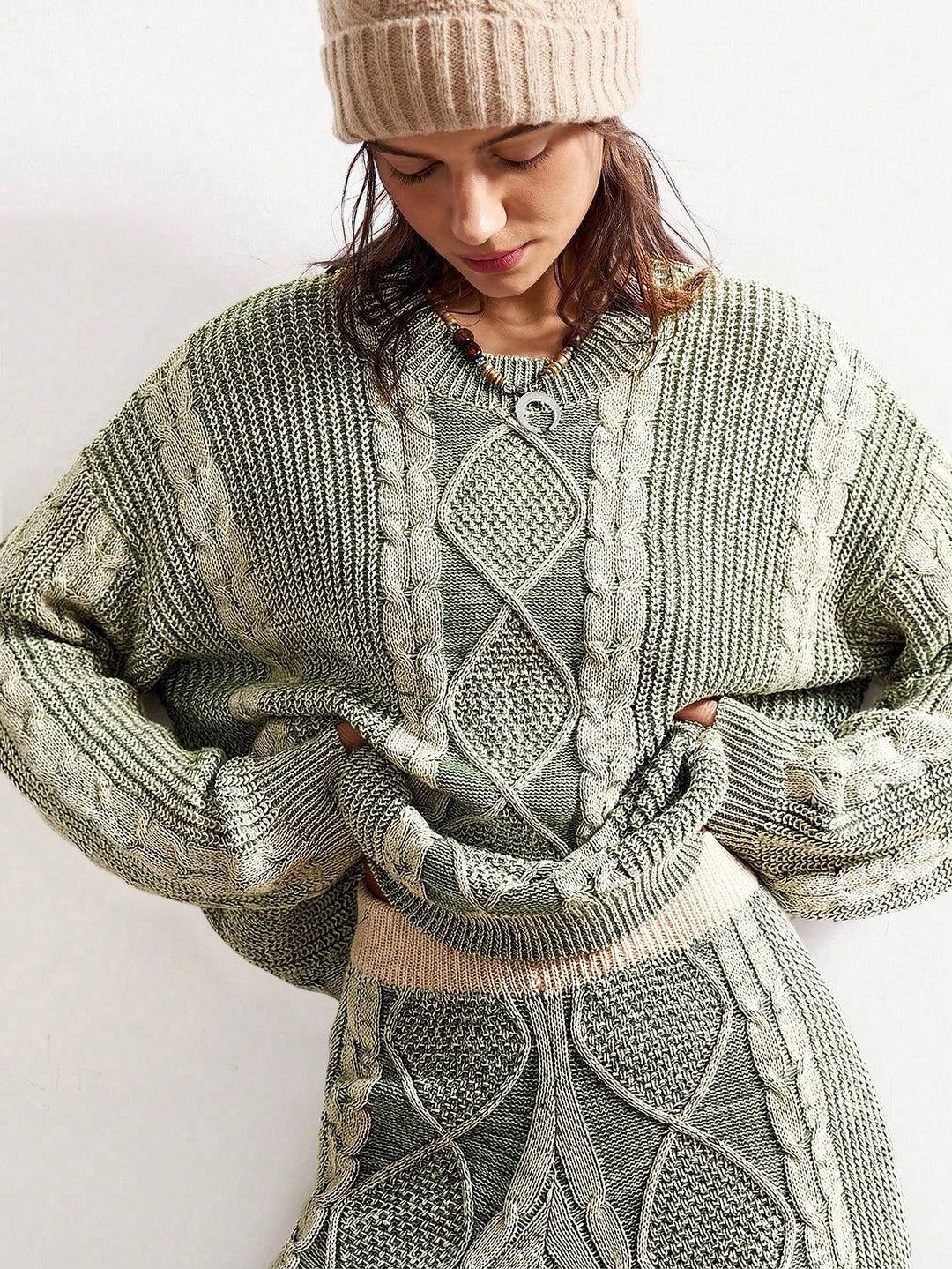 Pulover SHEIN, verde