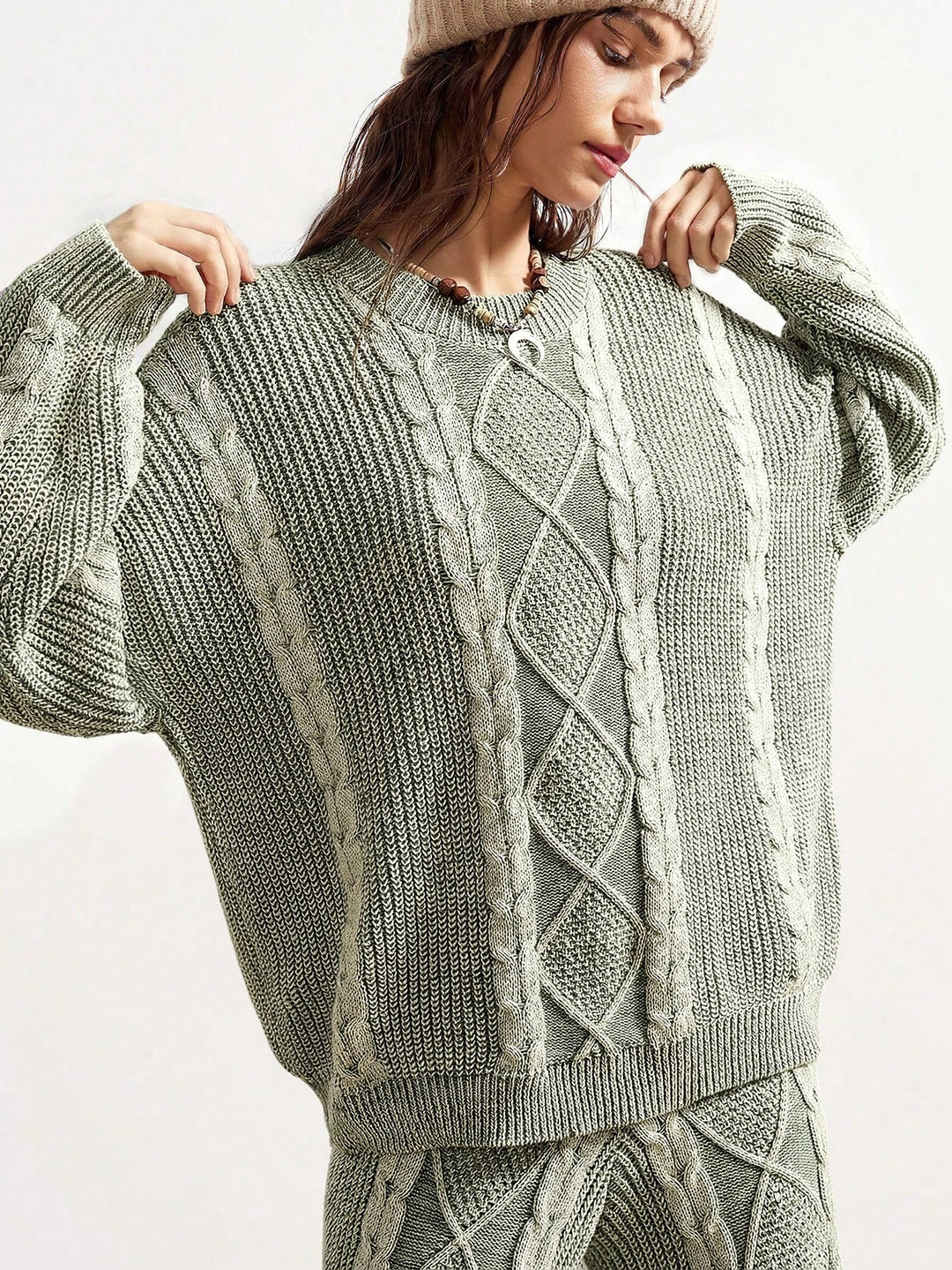Pulover SHEIN, verde