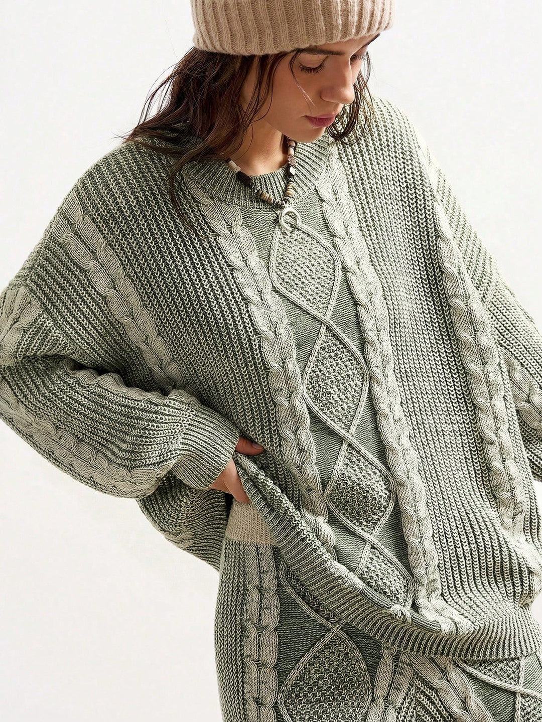 Pulover SHEIN, verde