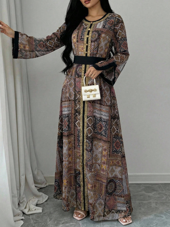 Rochie maxi SHEIN, mix culori