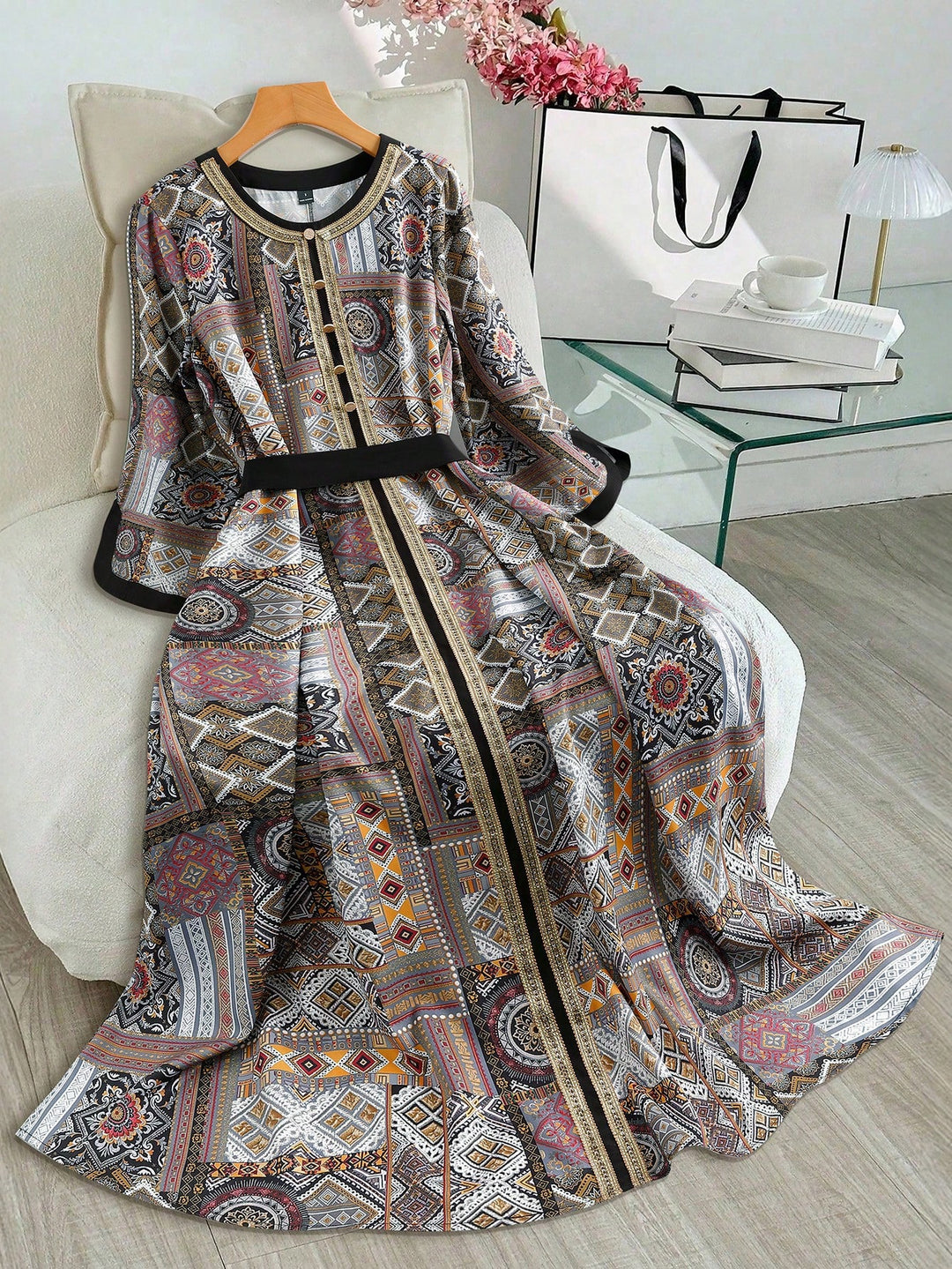 Rochie maxi SHEIN, mix culori