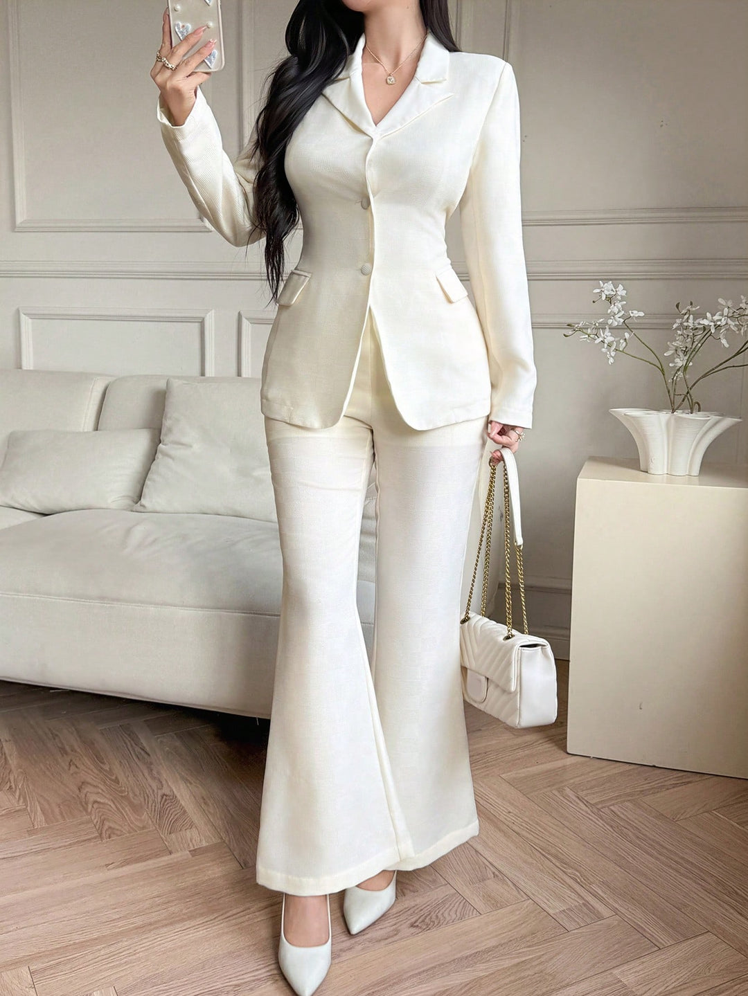 Costum SHEIN, bej