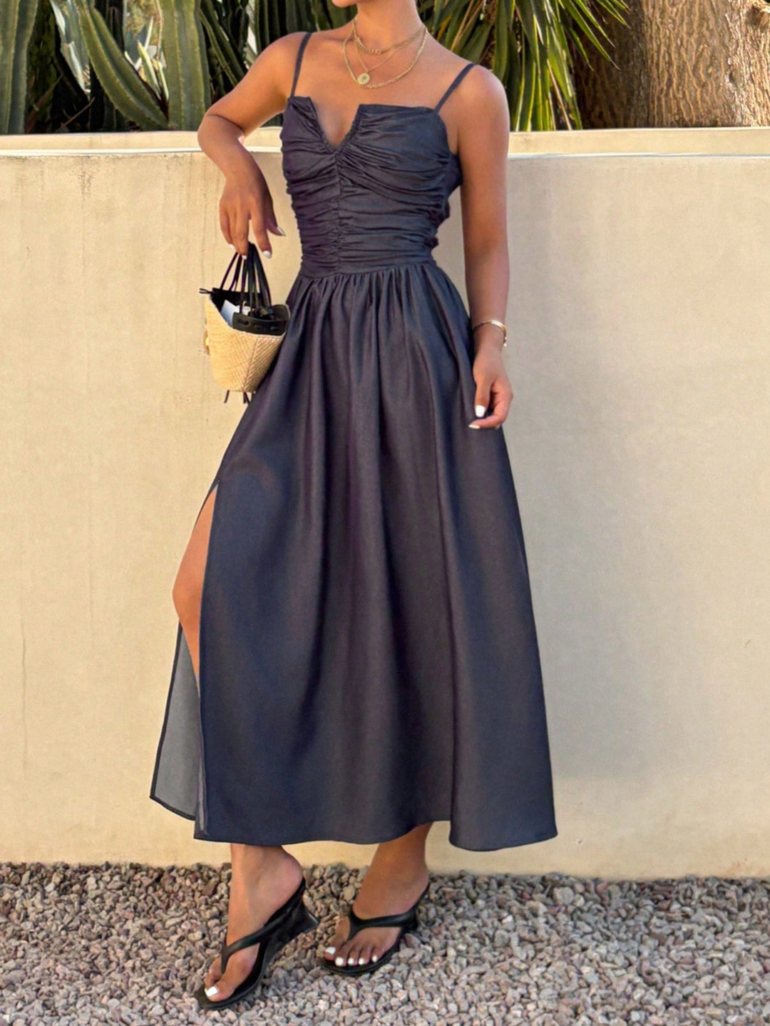 Rochie midi SHEIN, albastru