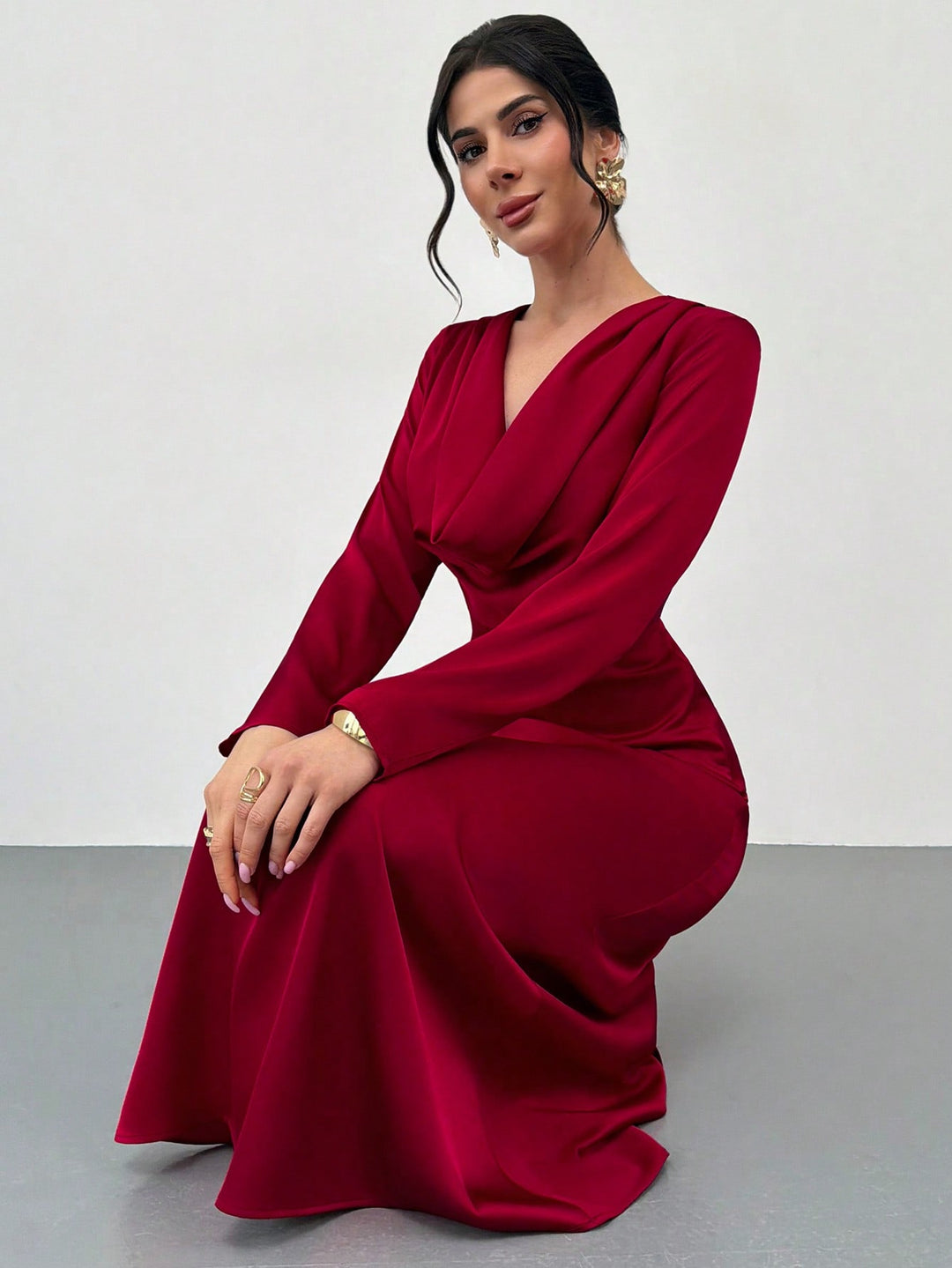 Rochie maxi SHEIN, roșu