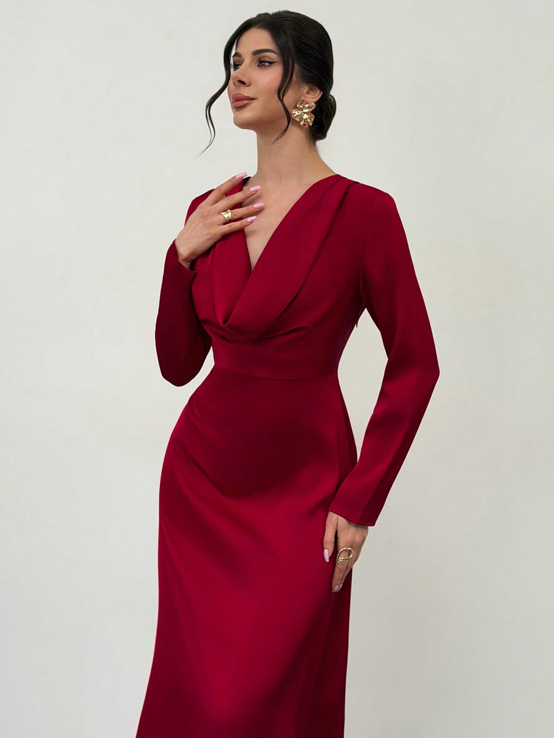 Rochie maxi SHEIN, roșu