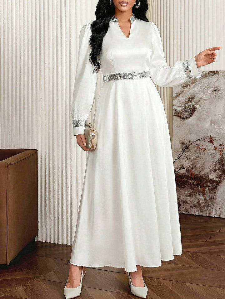 Rochie maxi SHEIN, alb