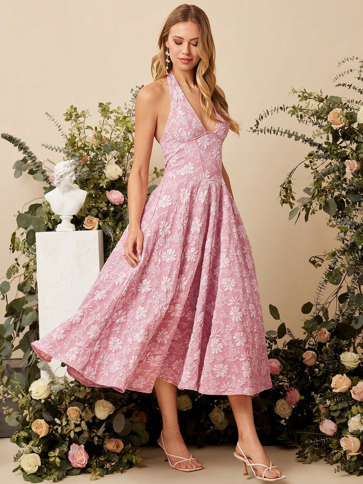 Rochie maxi SHEIN, roz