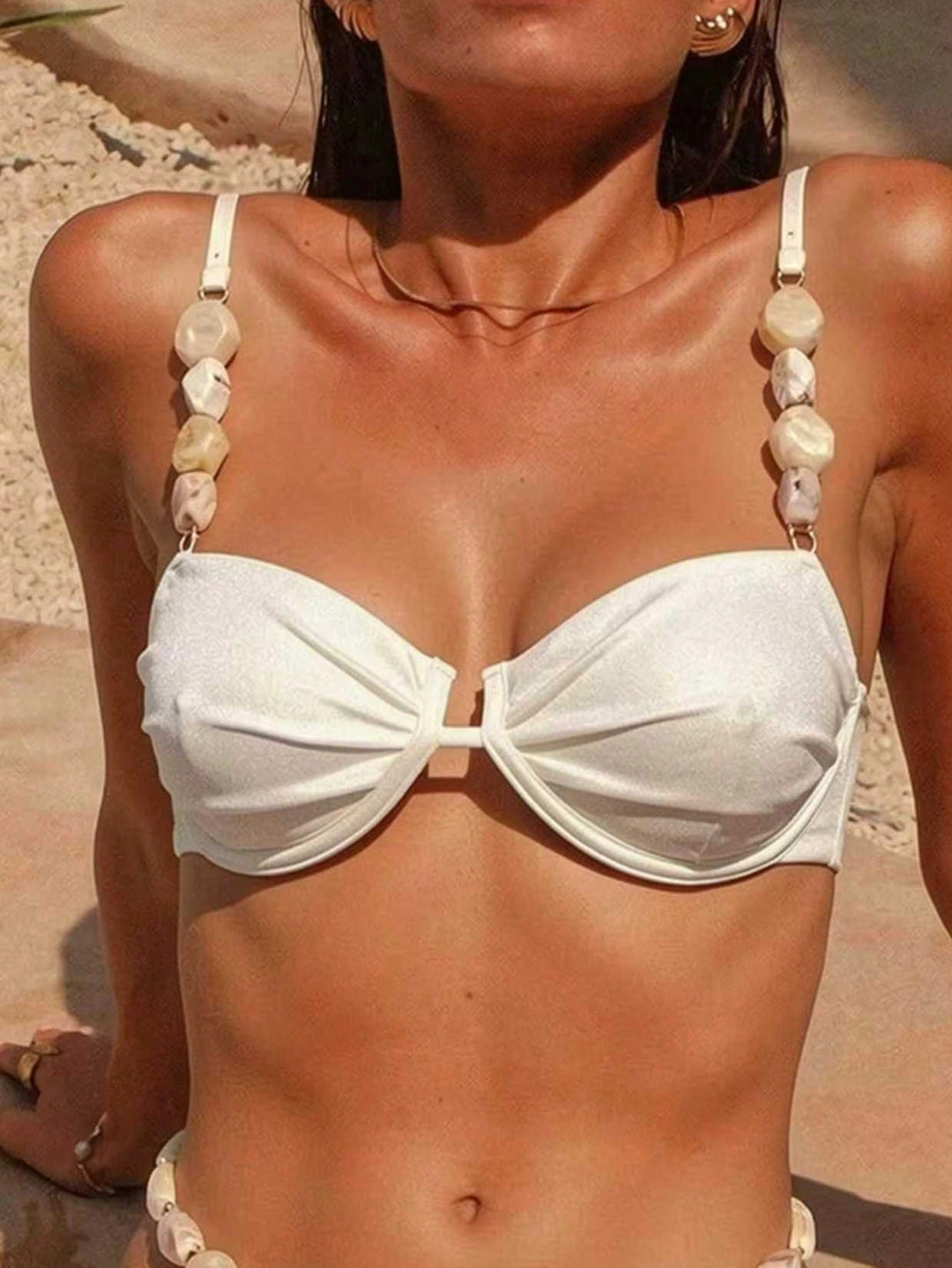 SHEIN bézs bikini felső