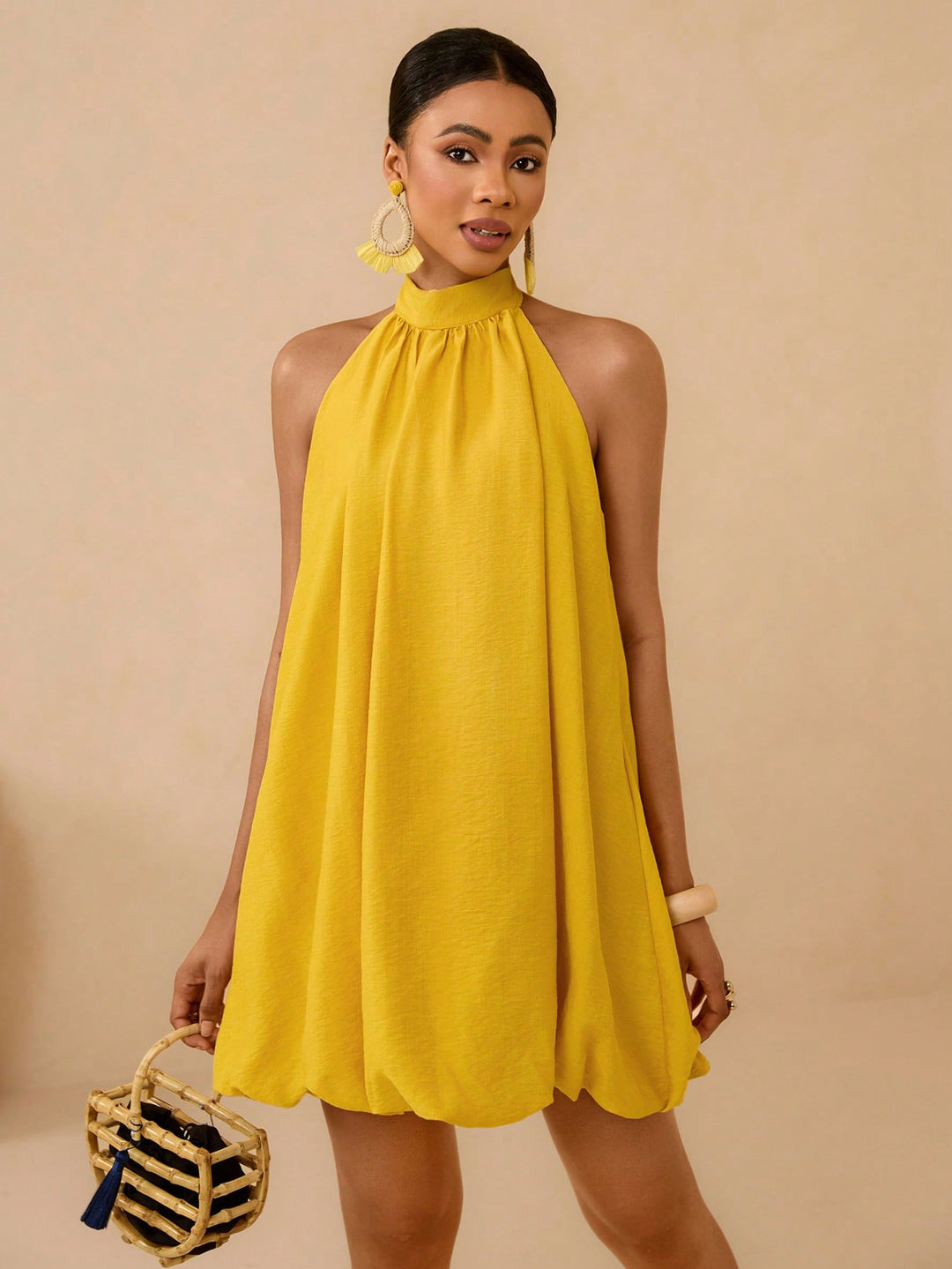 Rochie mini SHEIN, galben