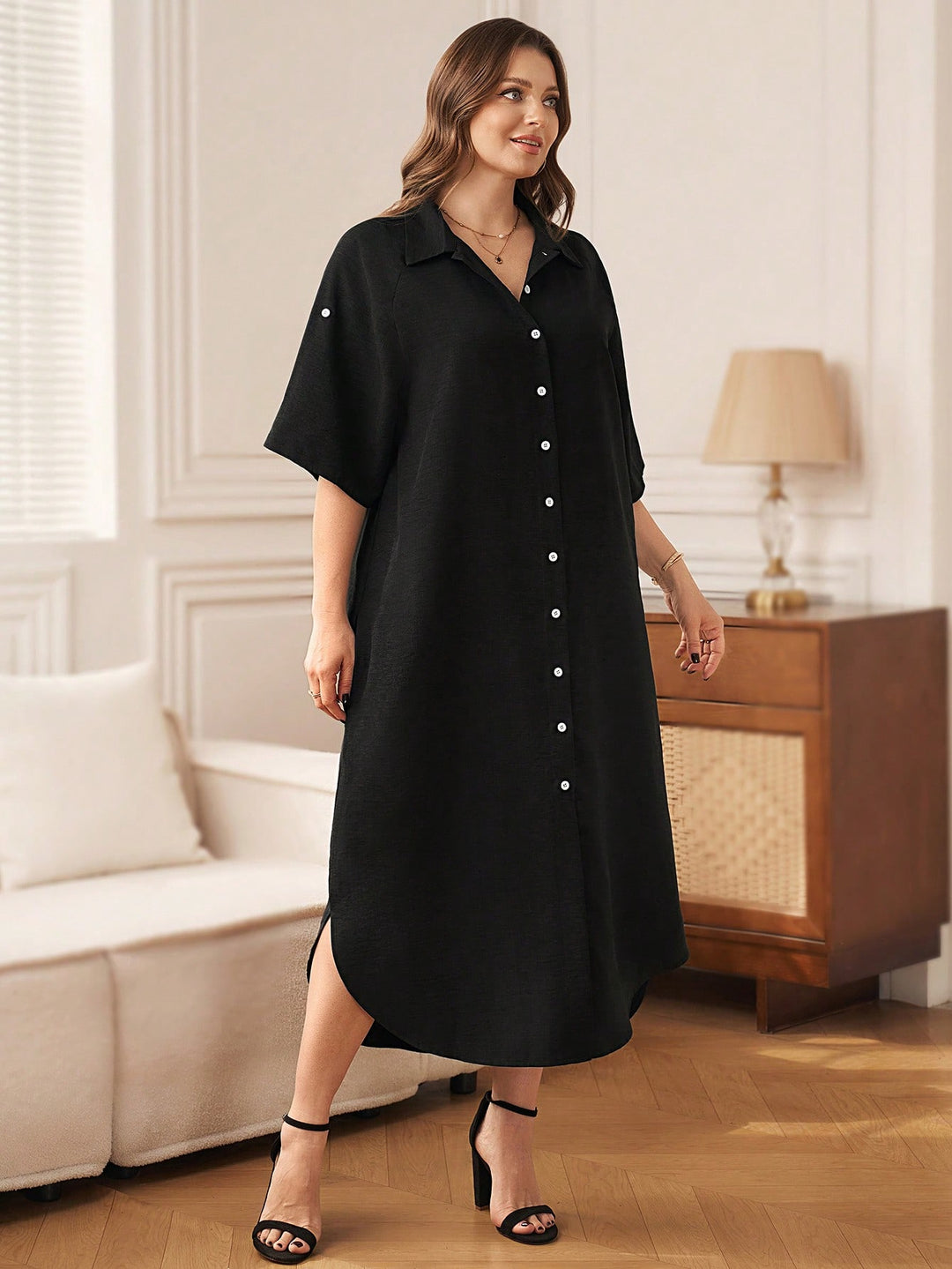 Rochie maxi SHEIN, negru