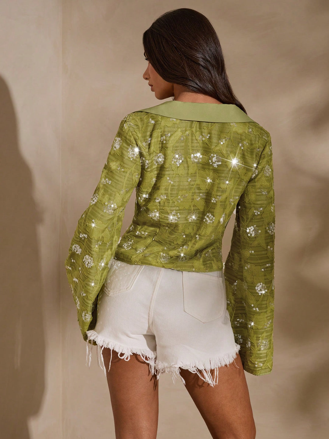 Bluza casual SHEIN, verde