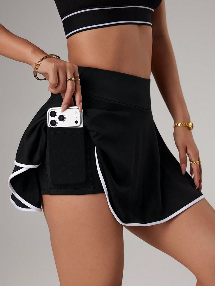 Fustă pantalon SHEIN, negru