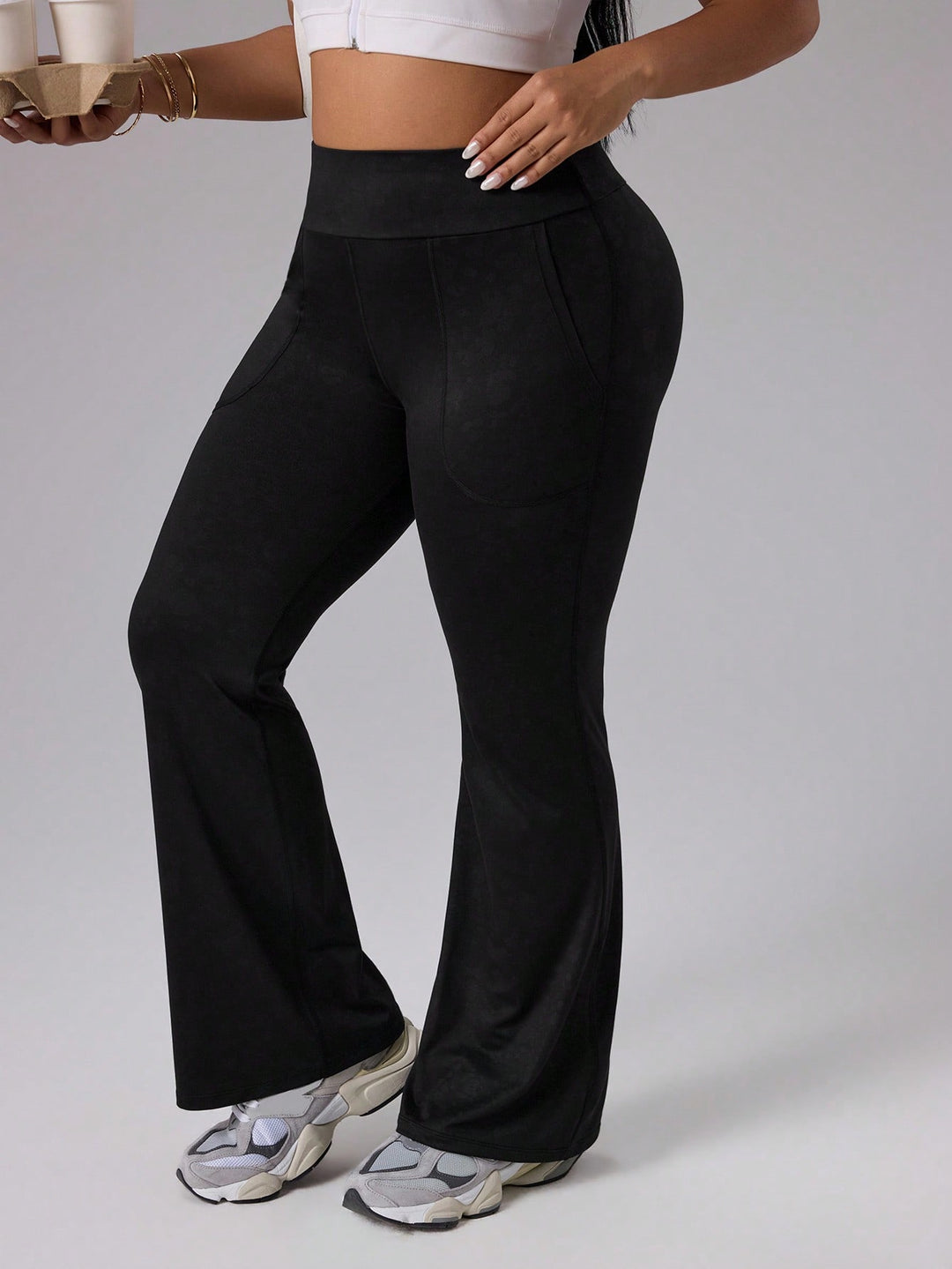 SHEIN Leggings, fekete