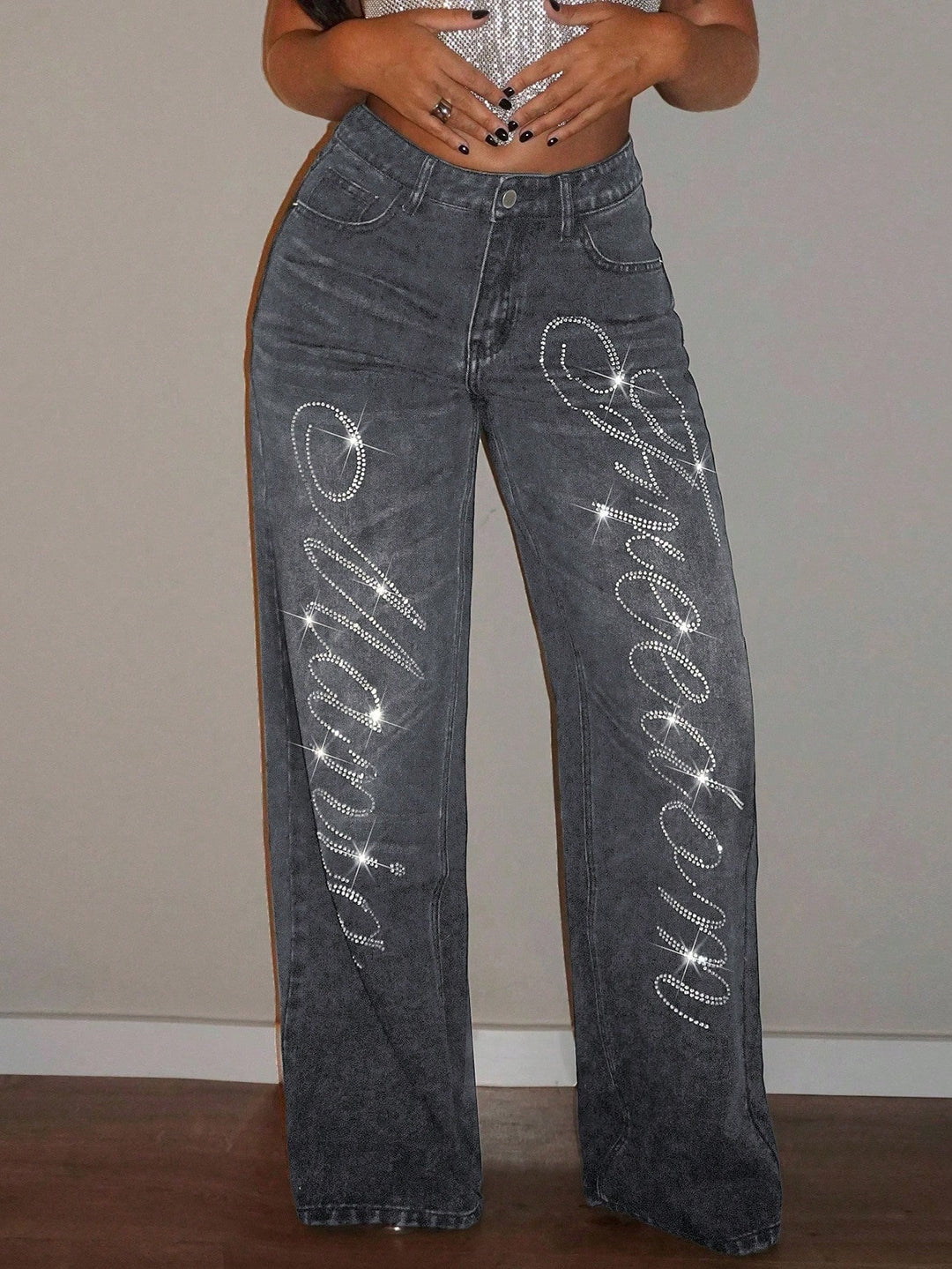 Jeans SHEIN, gri