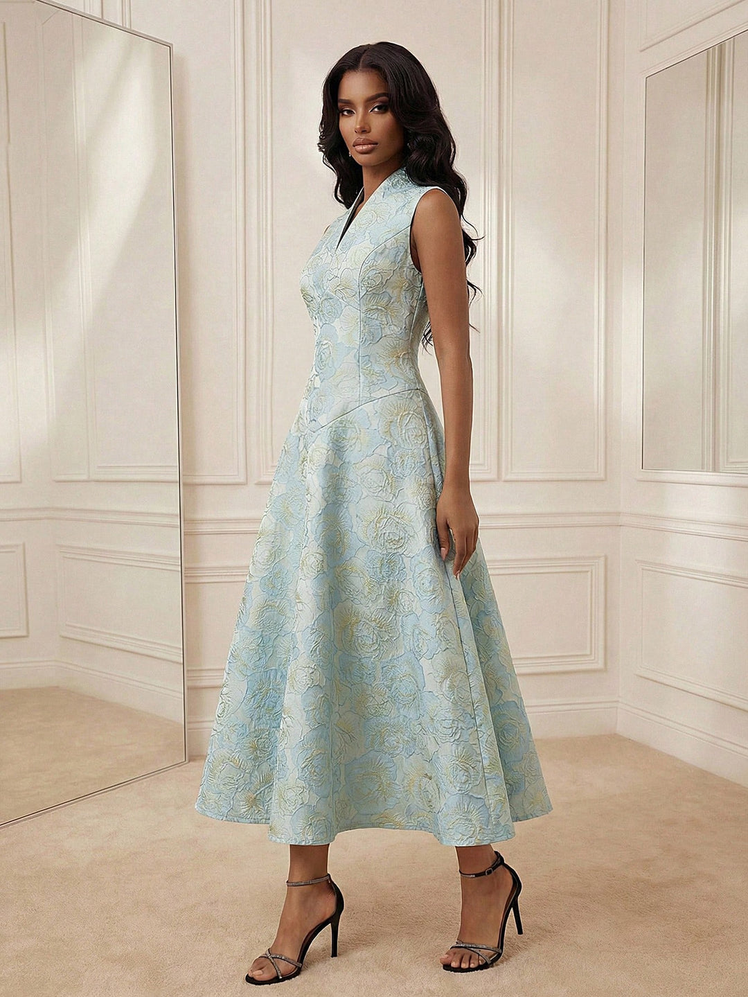 Rochie midi SHEIN, albastru