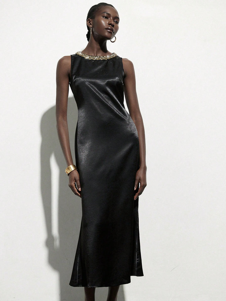 Rochie maxi SHEIN, negru