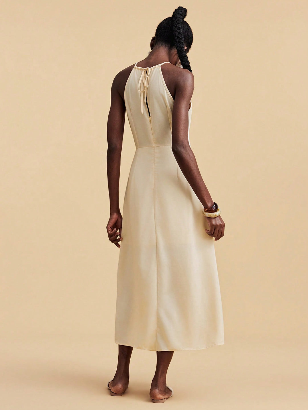 SHEIN maxi ruha, bézs