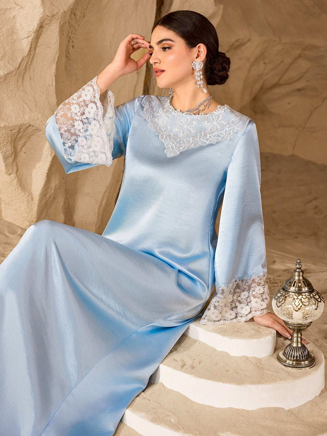 Rochie maxi SHEIN, albastru