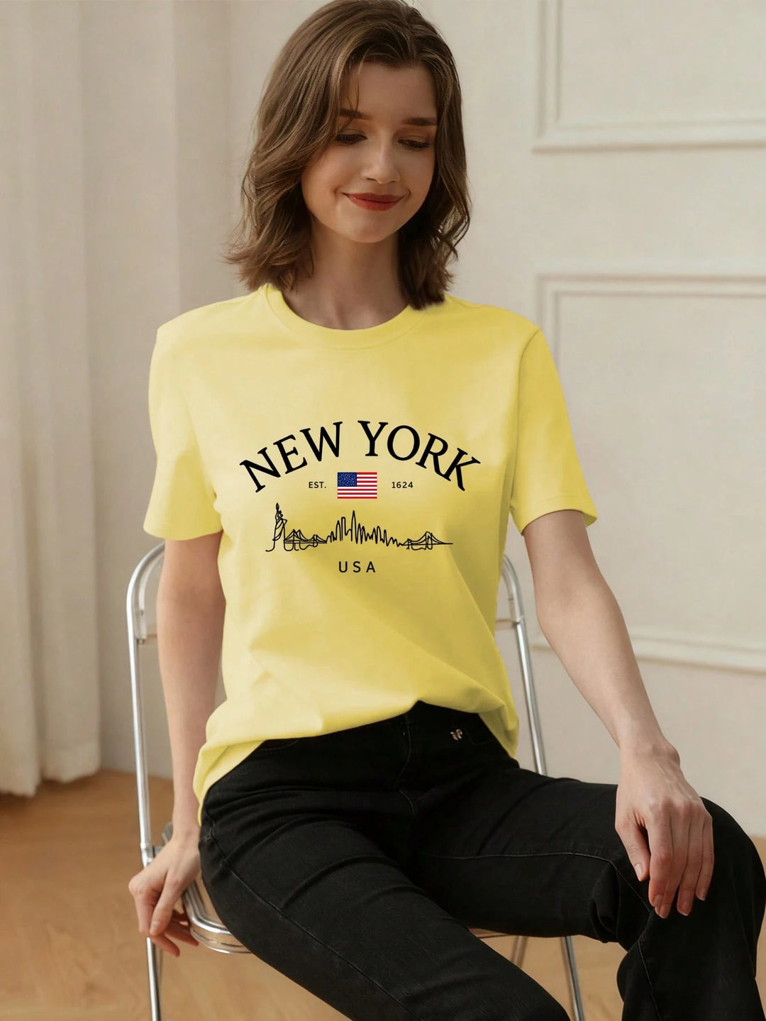 Tricou SHEIN, galben