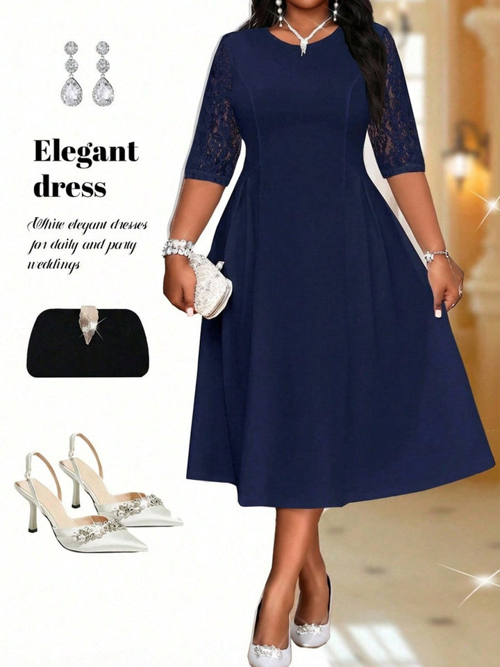 Rochie midi SHEIN, albastru