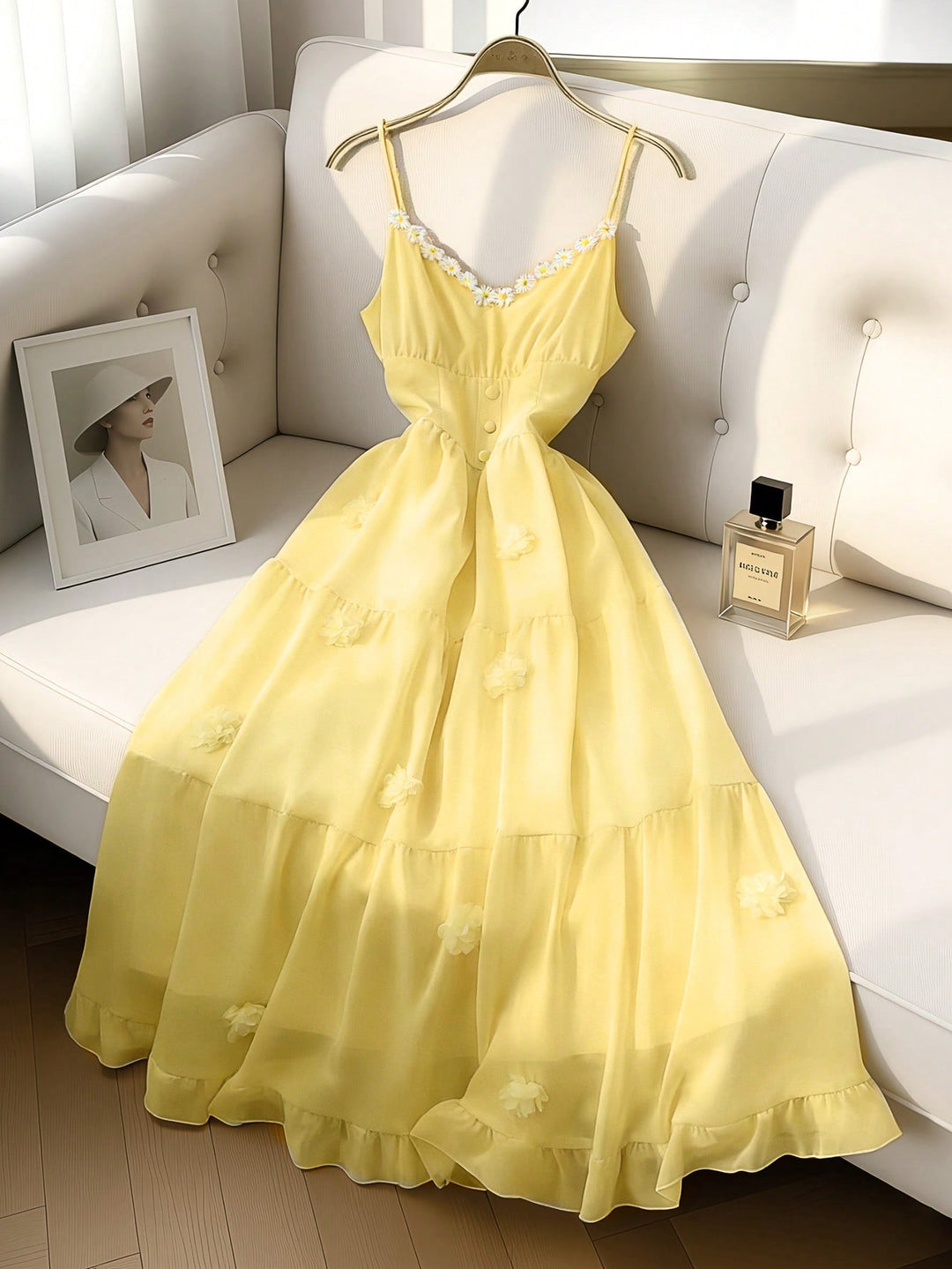 Rochie maxi SHEIN, galben