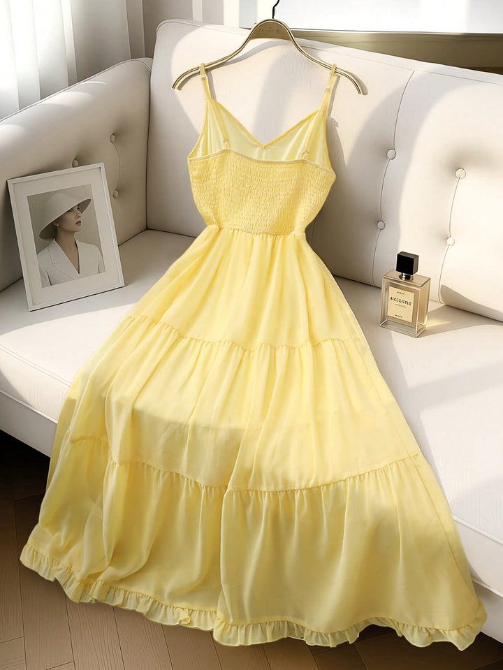 Rochie maxi SHEIN, galben