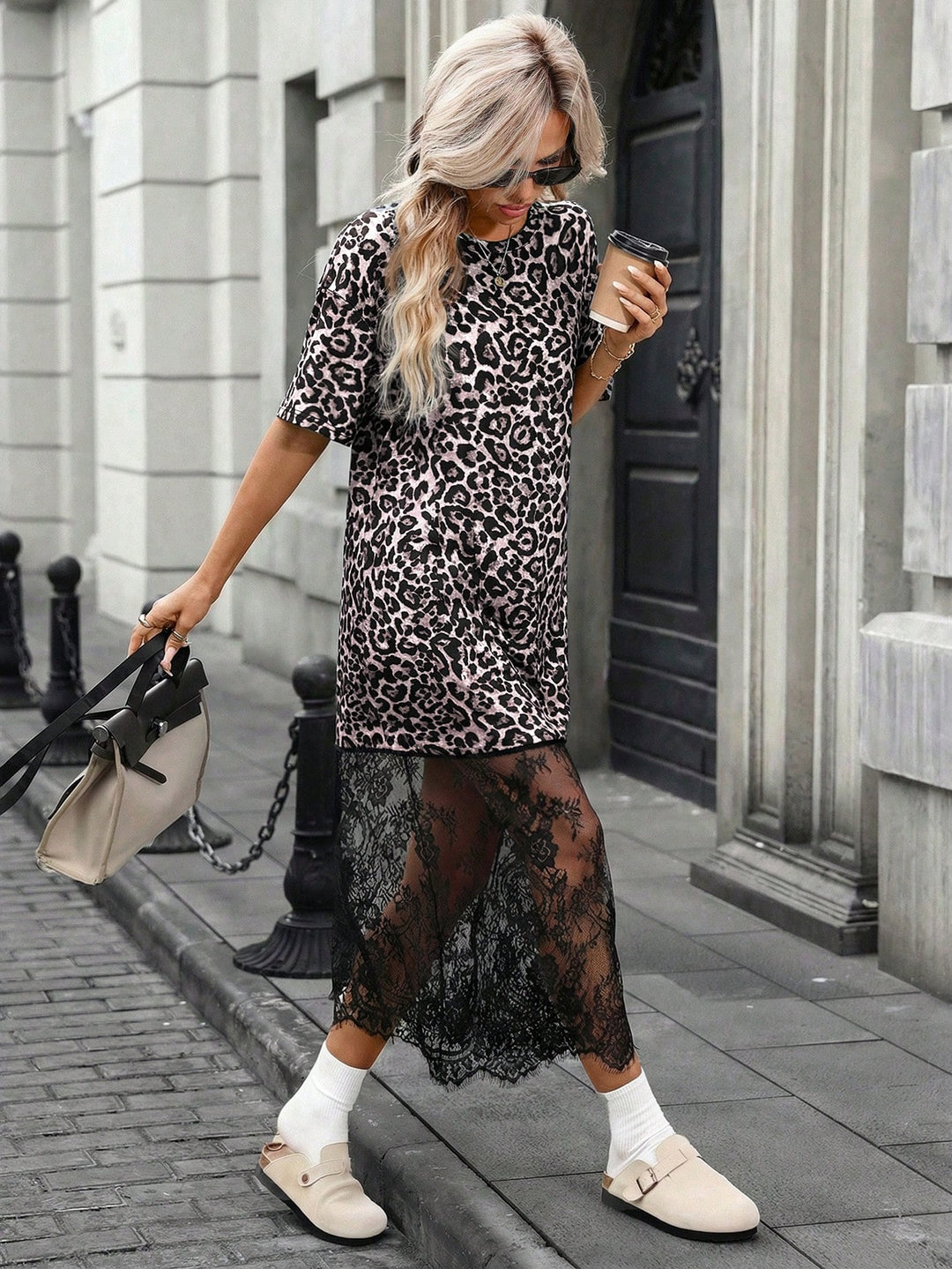 Rochie midi SHEIN, mix culori