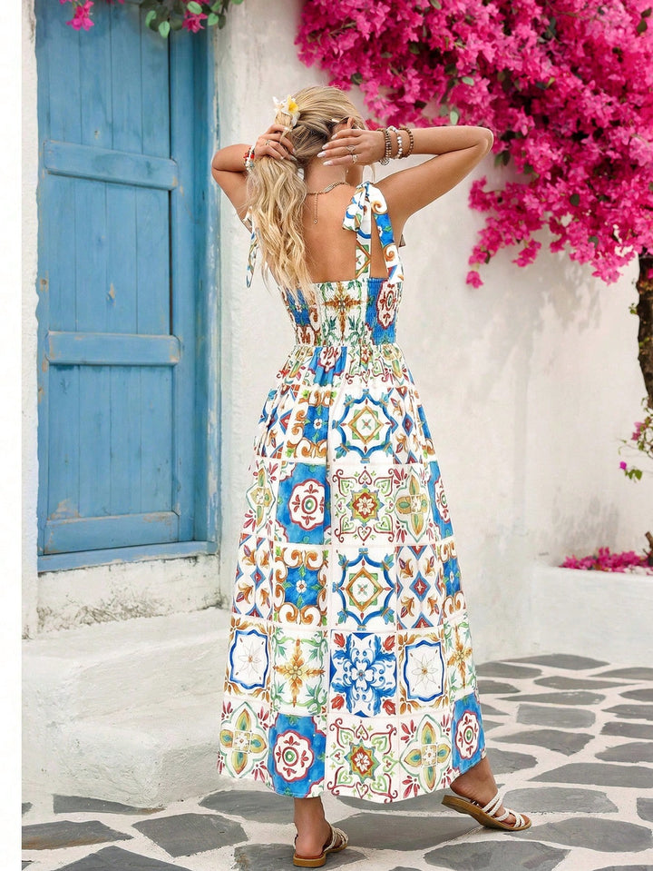 SHEIN Maxi Dress, multicolor