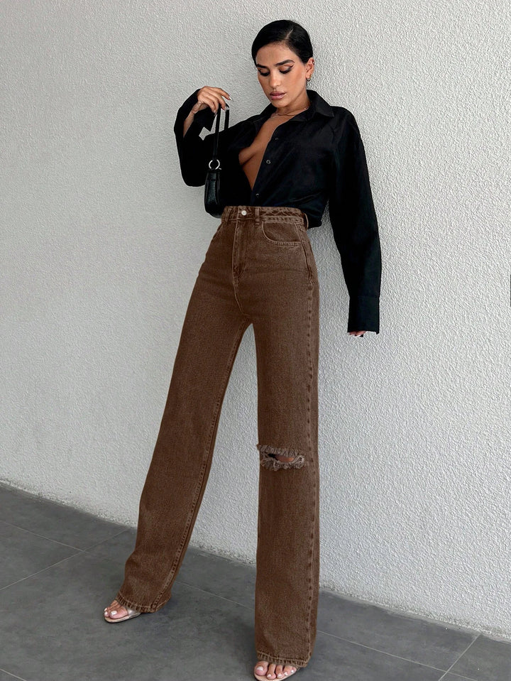 Jeans SHEIN, maro