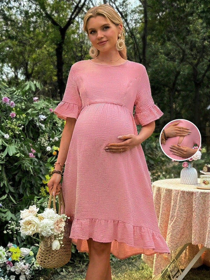 Rochie midi SHEIN, roz