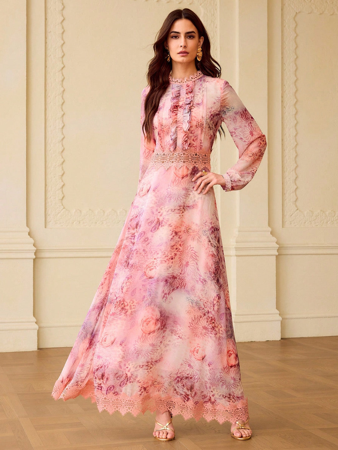 Rochie maxi SHEIN, mix culori
