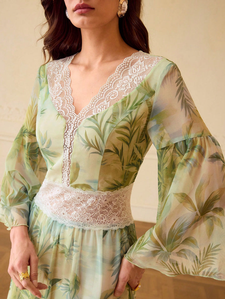 Rochie maxi SHEIN, verde