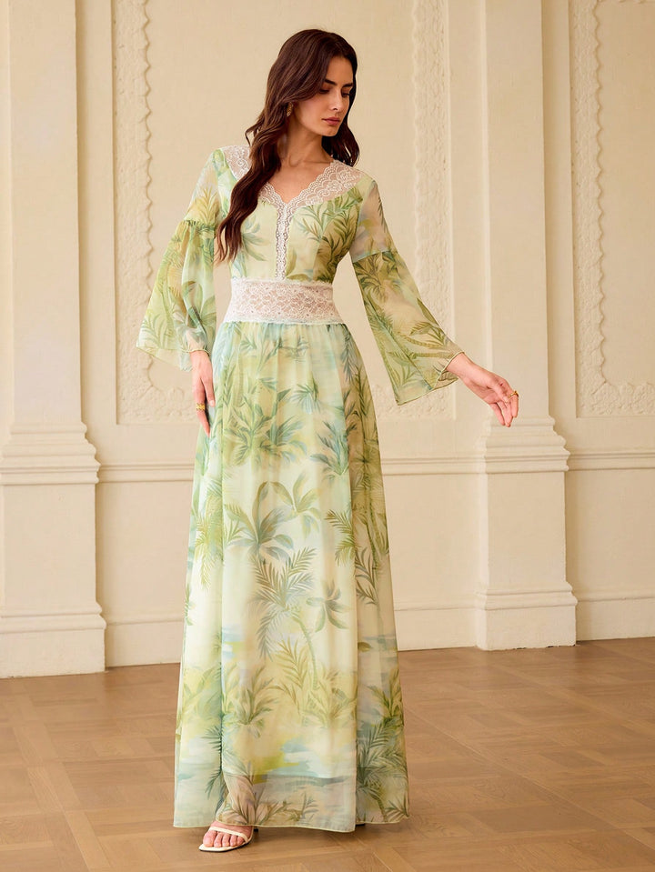 Rochie maxi SHEIN, verde