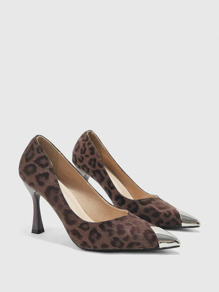 Pantofi cu toc SHEIN, maro