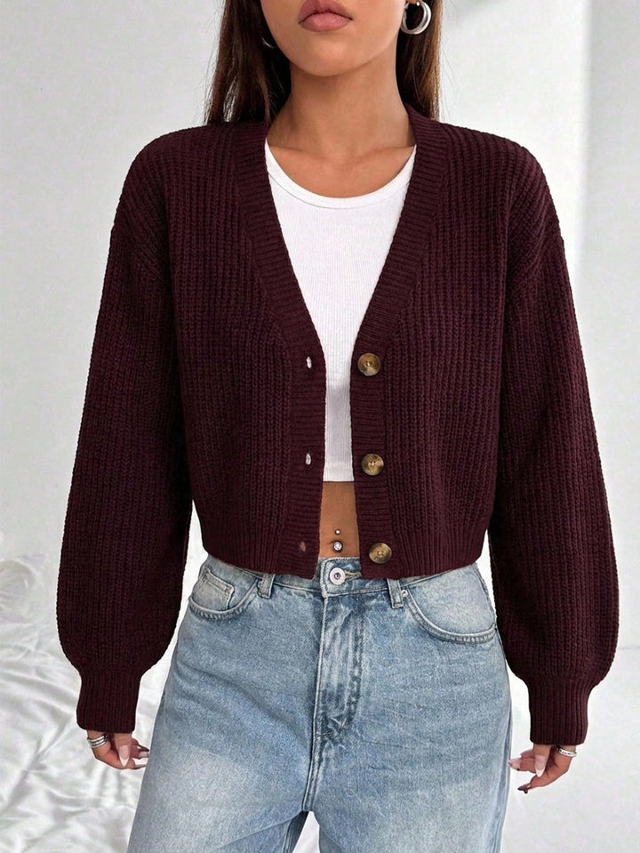 Cardigan SHEIN, maro