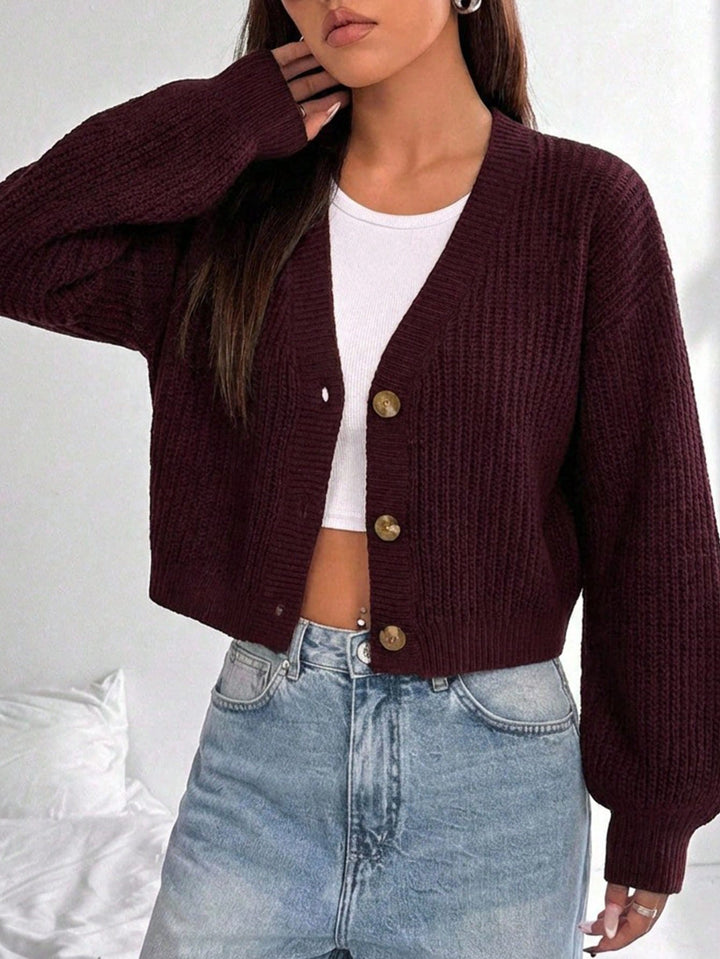 Cardigan SHEIN, maro