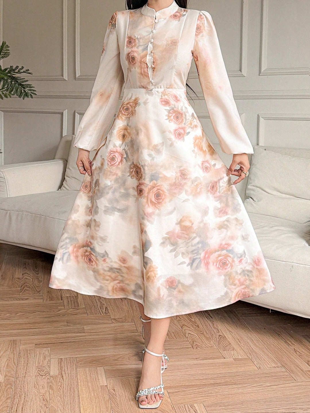 Rochie maxi SHEIN, roz
