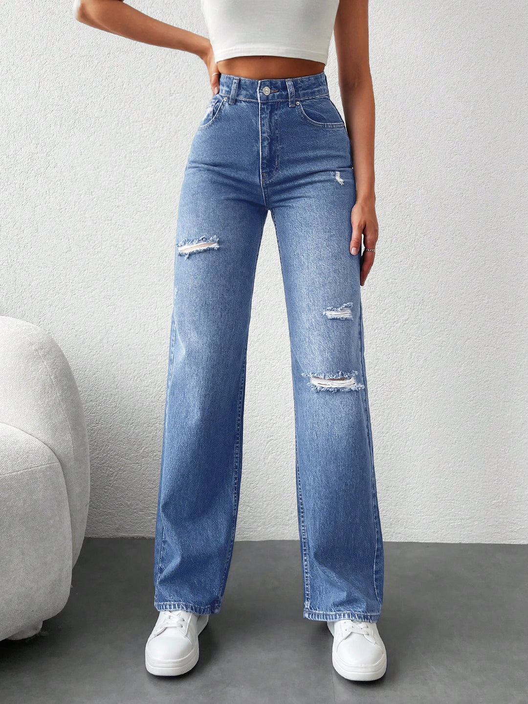 Jeans SHEIN, albastru