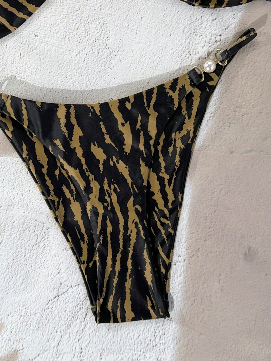 SHEIN bikini szett, barna