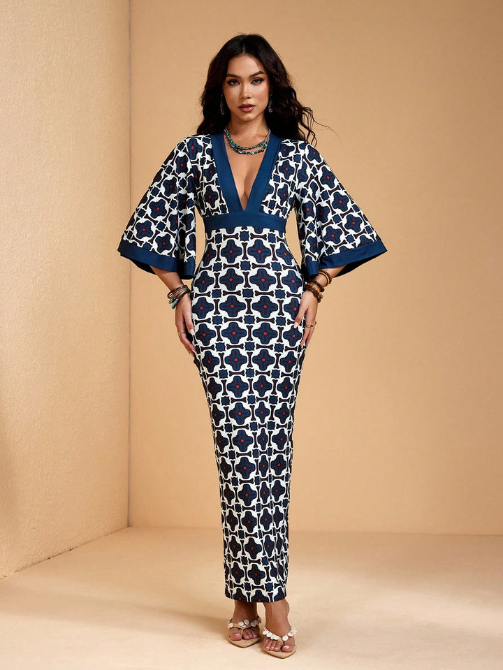 Rochie maxi SHEIN, mix culori