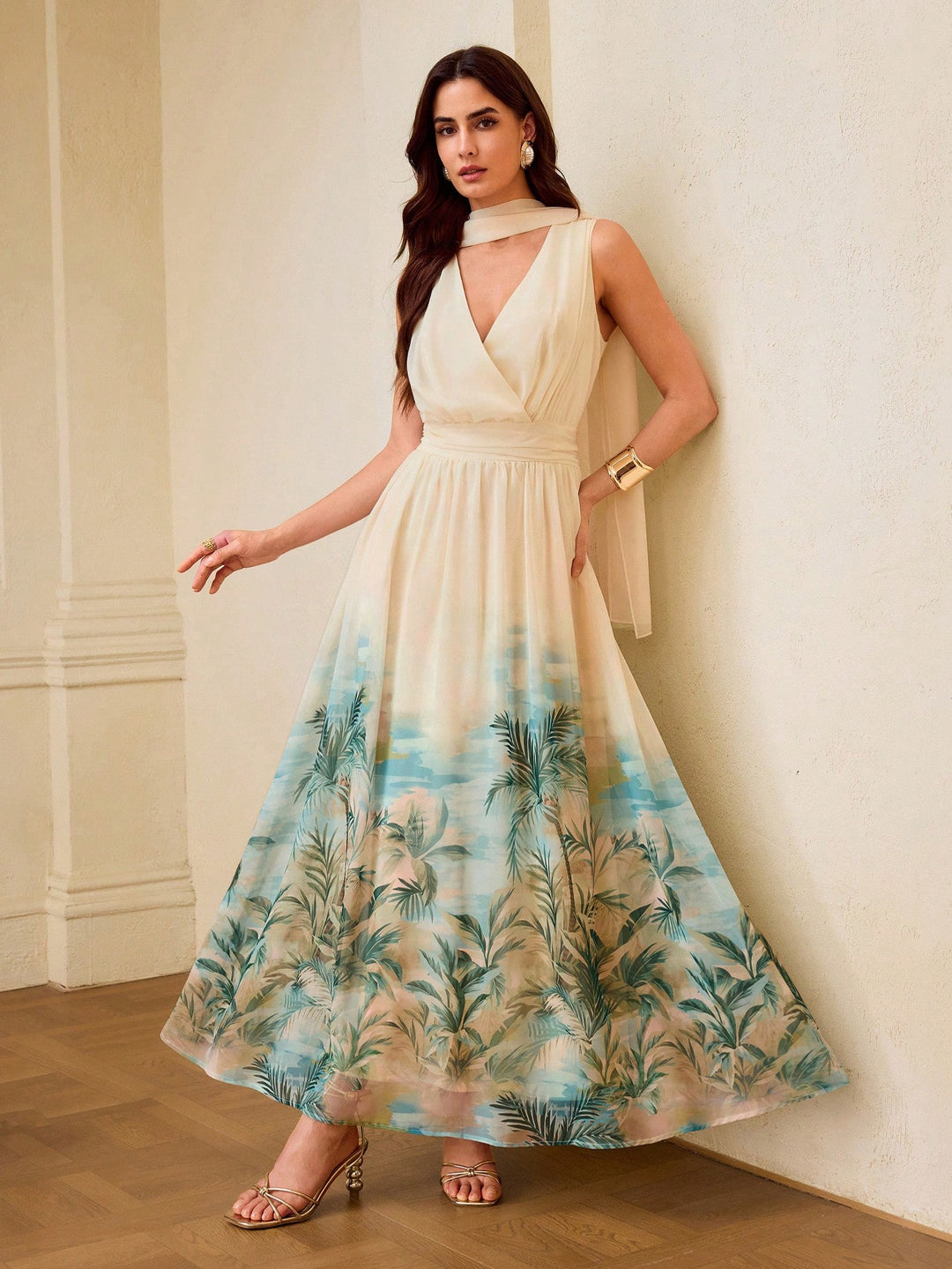 SHEIN maxi dress, mixed colors