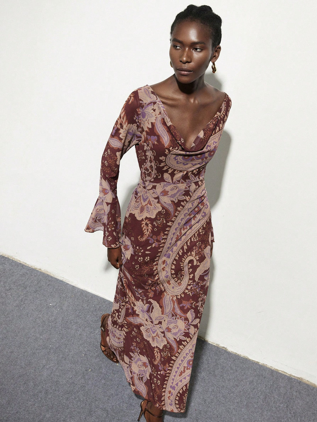 Rochie maxi SHEIN, mix culori