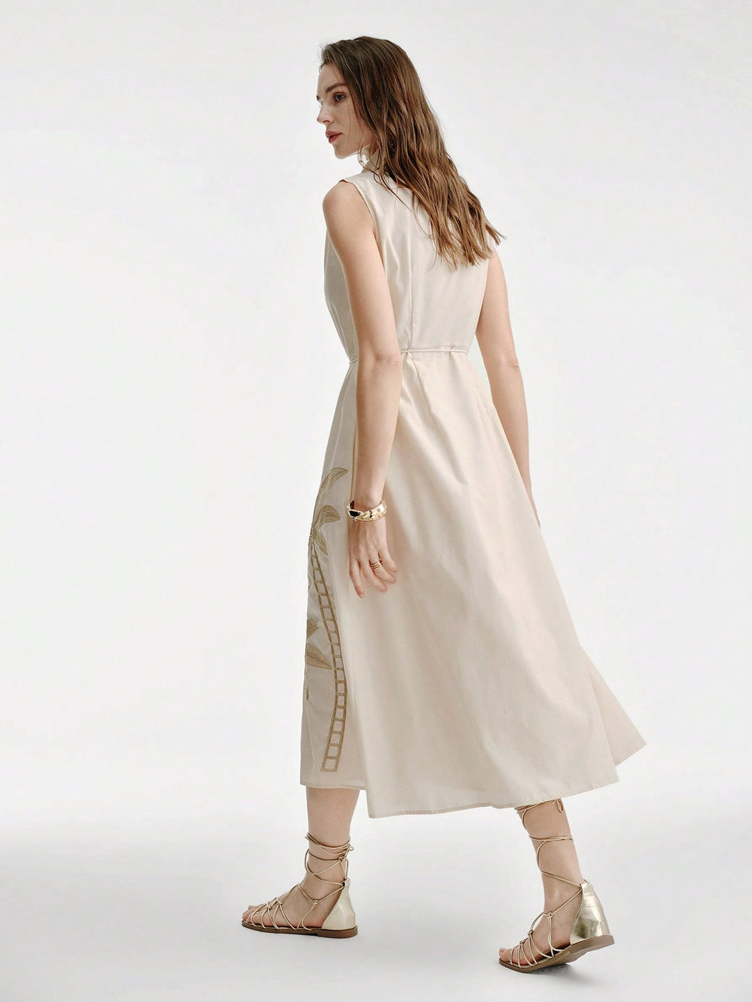Rochie midi SHEIN, bej