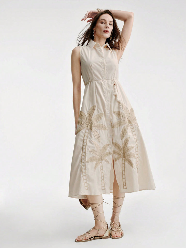 Rochie midi SHEIN, bej