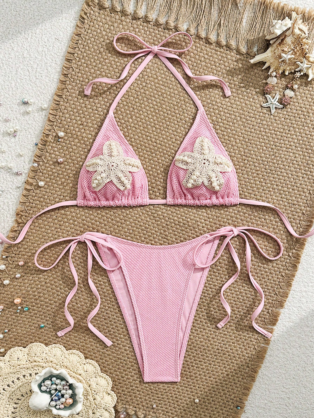 Set bikini SHEIN, roz