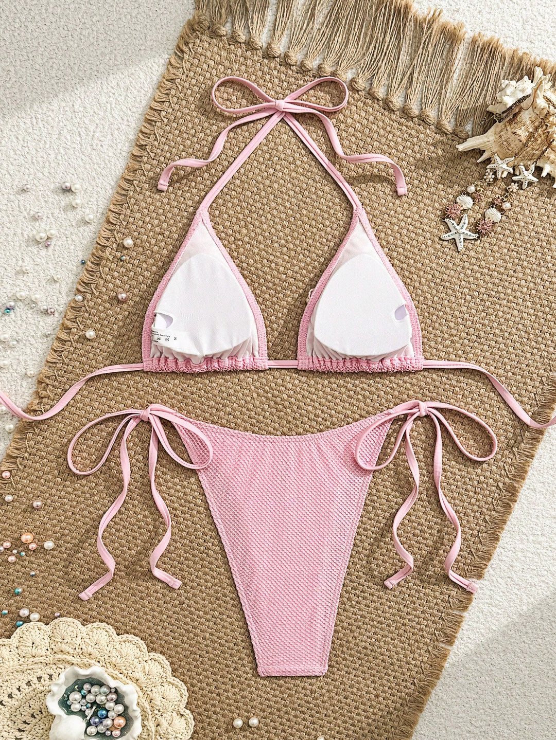 Set bikini SHEIN, roz