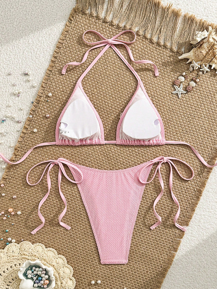 Set bikini SHEIN, roz
