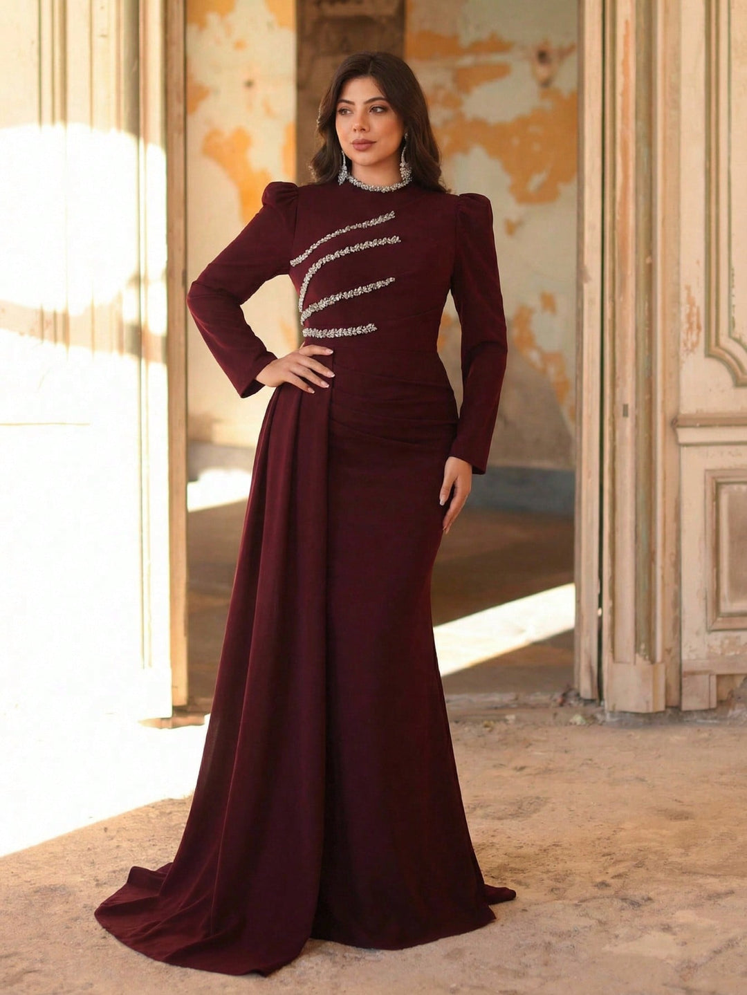 Rochie SHEIN, vișiniu