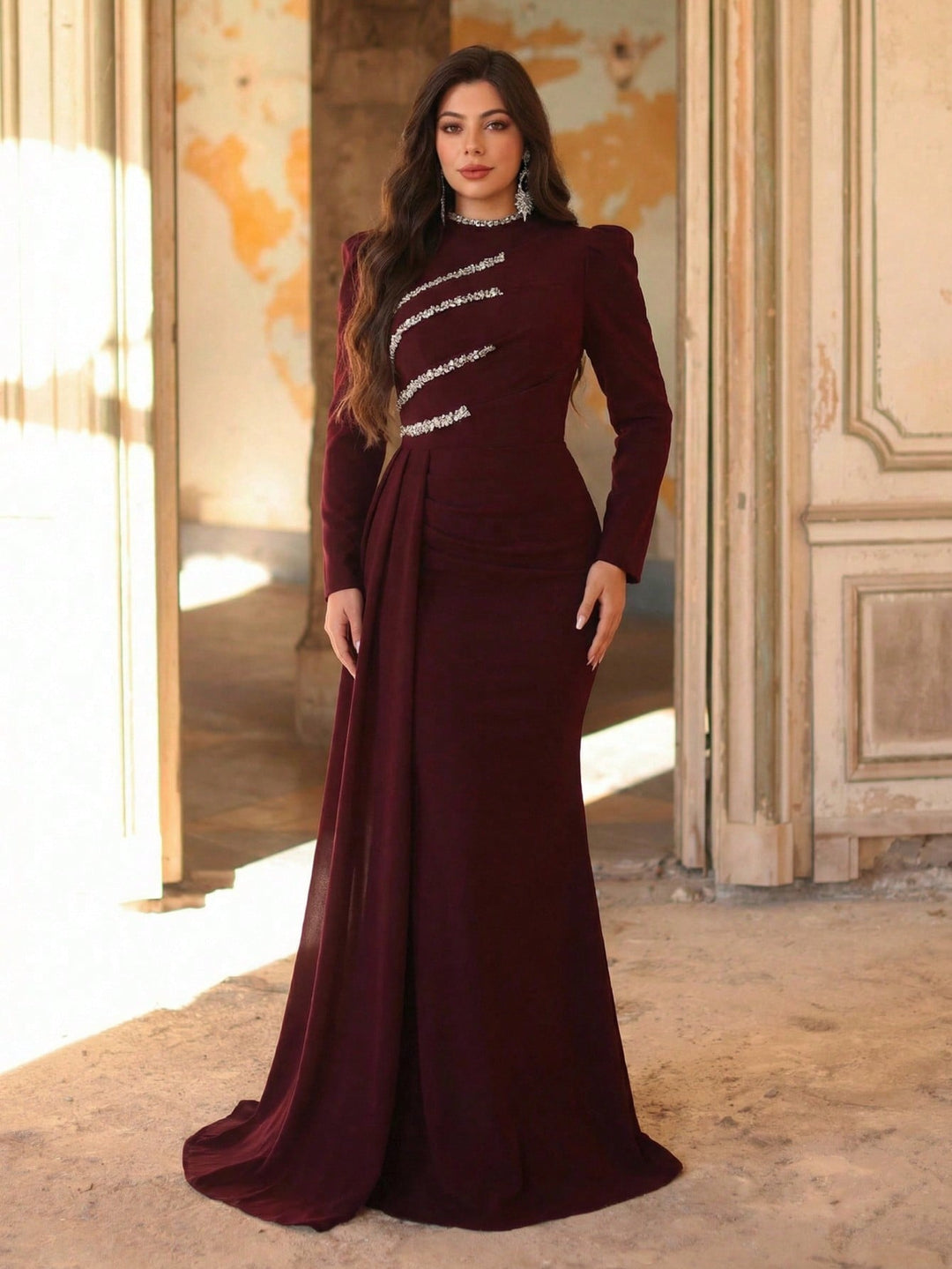 Rochie SHEIN, vișiniu