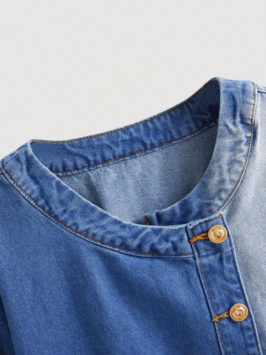 Jachetă din denim SHEIN, albastru